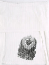 Litlookz Studio Y2K Heart & Swords Off Shoulder Top, view 3