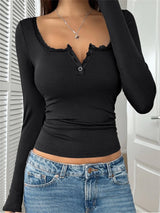 Litlookz Studio Y2K Henley Top, view 5