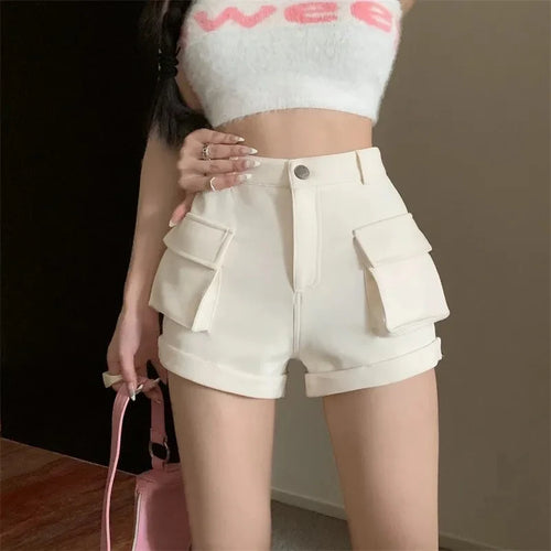 Litlookz Studio Y2K High Waist Cargo Shorts