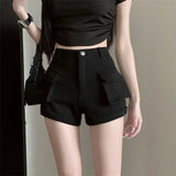 Litlookz Studio Y2K High Waist Cargo Shorts, view 2