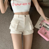 Litlookz Studio Y2K High Waist Cargo Shorts, view 3