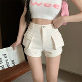 Litlookz Studio Y2K High Waist Cargo Shorts, view 5