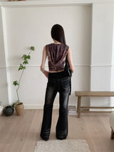 Litlookz Studio Y2K Hooded Corset Top, view 4