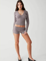 Litlookz Studio Y2K Hoodie & Shorts Two Piece Set, view 3