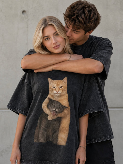 Litlookz Studio Y2K Hug Cats Tee