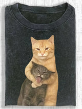 Litlookz Studio Y2K Hug Cats Tee, view 3