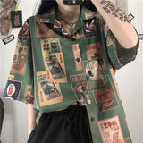 Litlookz Studio Y2K Japanese Print Shirt, view 3