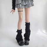 Litlookz Studio Y2K Grunge Knitted Leg Warmers, view 3