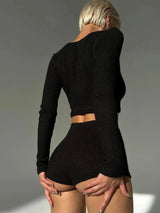 Litlookz Studio Y2K Knitted Two Piece Set, view 4