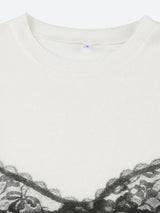 Litlookz Studio Y2K Lace Bra Tee, view 4