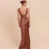 Litlookz Studio Y2K Lace Bust Satin Maxi Dress, view 2