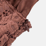 Litlookz Studio Y2K Lace Bust Satin Maxi Dress, view 5
