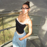 Litlookz Studio Y2K Lace Detail Cami Top, view 4