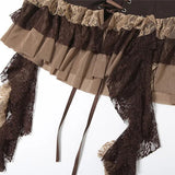 Litlookz Studio Y2K Lace Layered Mini Skirt, view 5