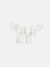 Litlookz Studio Y2K Lace Milkmaid Crop Top, view 3