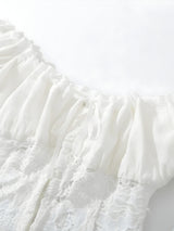 Litlookz Studio Y2K Lace Milkmaid Crop Top, view 5