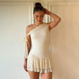 Litlookz Studio Y2K Lace Ruffle Mini Dress, view 3