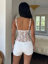 Litlookz Studio Y2K Lace Top & Shorts Set, view 2