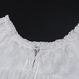 Litlookz Studio Y2K Lace Trim Babydoll Dress, view 5