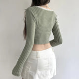 Litlookz Studio Y2K Lace Trim Slit Plush Top, view 2
