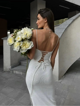Litlookz Studio Y2K Lace Up Bodycon Midi Dress, view 3