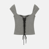 Litlookz Studio Y2K Lace Up Corset Top, view 4