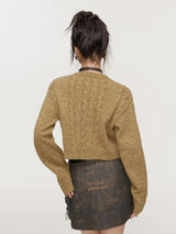 Litlookz Studio Y2K Lace-Up Detail Crop Sweater, view 2