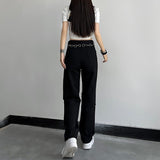 Litlookz Studio Y2K Lace Up Knee Jeans, view 4