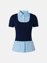 Litlookz Studio Y2K Layered Collar Knit Top, view 5