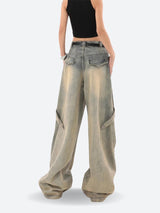 Litlookz Studio Y2K Layered Denim Jeans, view 2