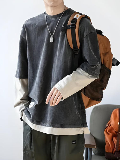 Litlookz Studio Y2K Layered Sleeve Sweatshirt