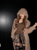 Litlookz Studio Y2K Leopard Bubble Mini Dress, view 6