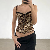 Litlookz Studio Y2K Leopard Corset Top, view 3