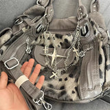 Litlookz Studio Y2K Leopard Faux Fur Bag, view 4