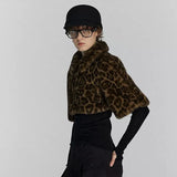 Litlookz Studio Y2K Leopard Faux Fur Cropped Jacket, view 5