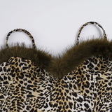 Litlookz Studio Y2K Leopard Faux Fur Top, view 6