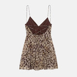 Litlookz Studio Y2K Leopard Lace Up Mini Dress, view 2