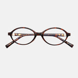 Litlookz Studio Y2K Leopard Oval Frame Glasses, view 3