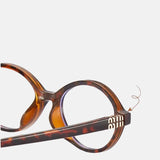 Litlookz Studio Y2K Leopard Oval Frame Glasses, view 4