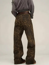 Litlookz Studio Y2K Leopard Straight Leg Pants, view 3