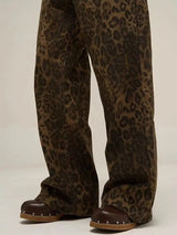 Litlookz Studio Y2K Leopard Straight Leg Pants, view 6