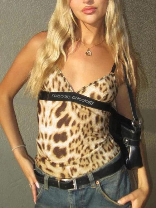 Litlookz Studio Y2K Leopard Top