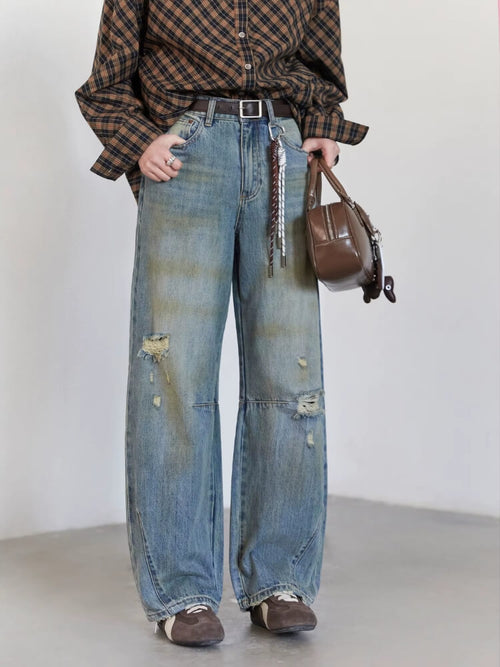 Litlookz Studio Y2K Loose Fit Distressed Jeans