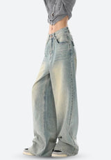 Litlookz Studio Y2K Low Rise Baggy Denim Jeans, view 2