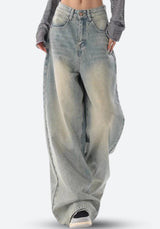 Litlookz Studio Y2K Low Rise Baggy Denim Jeans, view 3