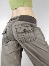 Litlookz Studio Y2K Low Waist Drawstring Pants, view 3