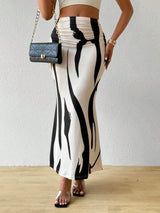 Litlookz Studio Y2K Marble Print Midi Skirt, view 4