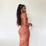 Litlookz Studio Y2K Marble Swirl Maxi Dress, view 2