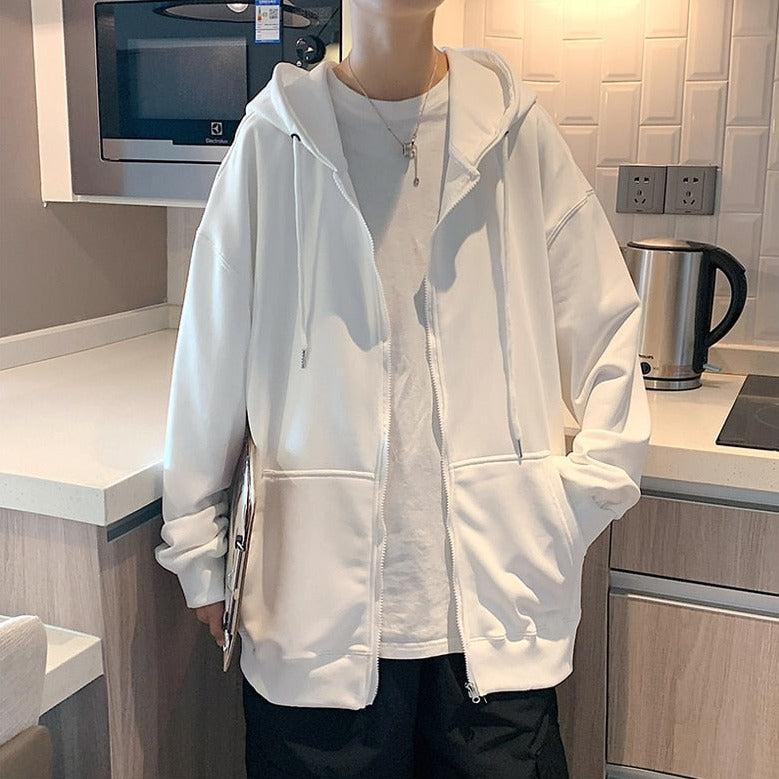 Litlookz Studio Y2K Men Zip-Up Hoodie