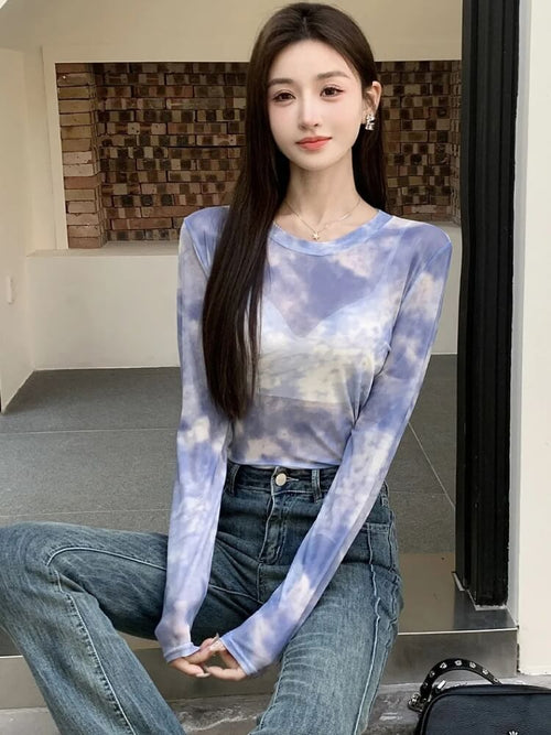 Litlookz Studio Y2K Mesh Cloud Top